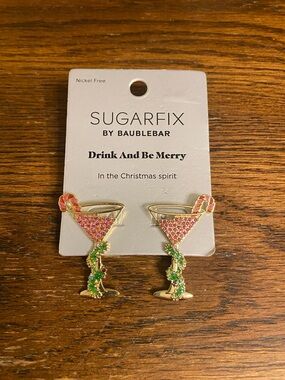 BaubleBar Holiday Cocktail Earrings